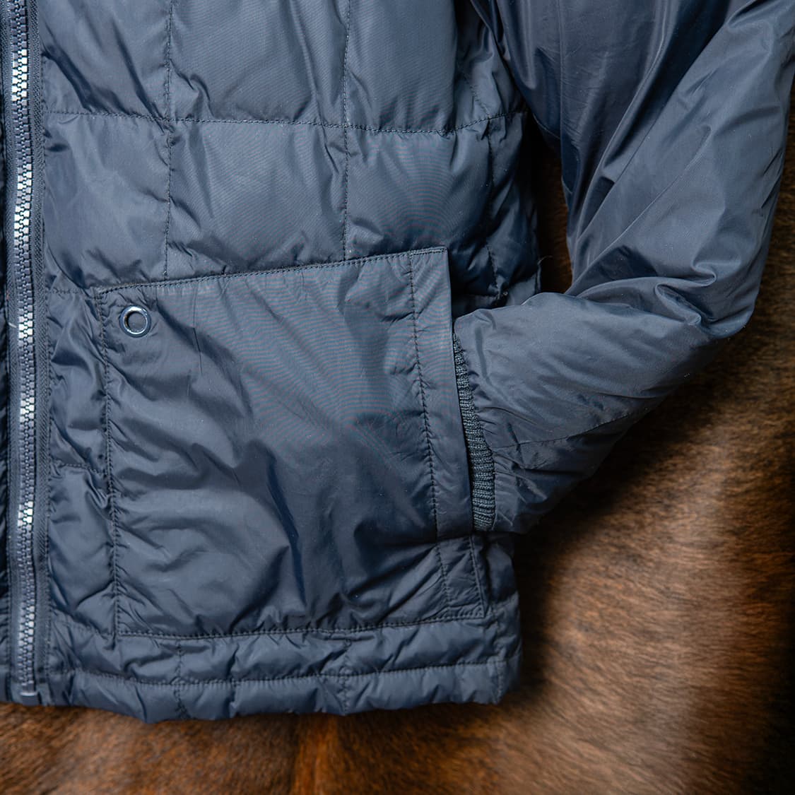 [103] 90s~ Schott 웨스턴 레더요크 다운자켓  상품이미지4