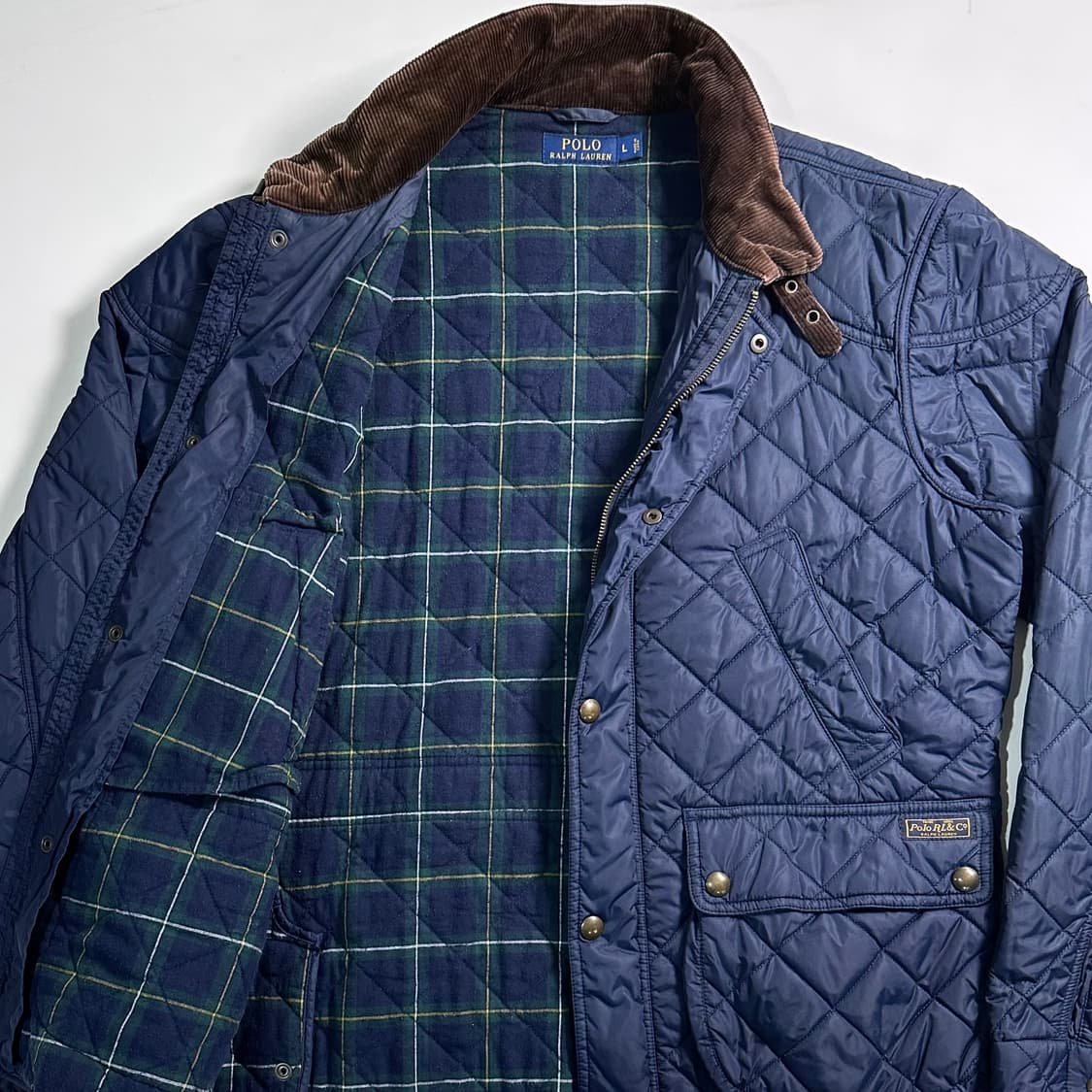 폴로 랄프로렌 네이비 4포켓 퀼팅 자켓 상품이미지4
