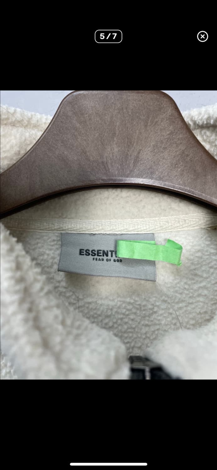 에센셜 아이보리 반집업 플리스 A3437 상품이미지5