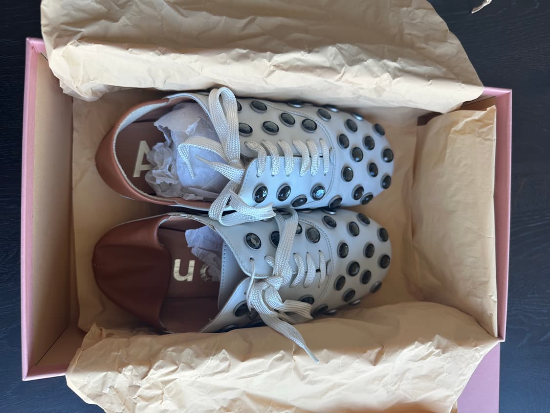 아크네 스튜디오 mika stone 스터드 스니커즈 36 (1회착용) 상품이미지2