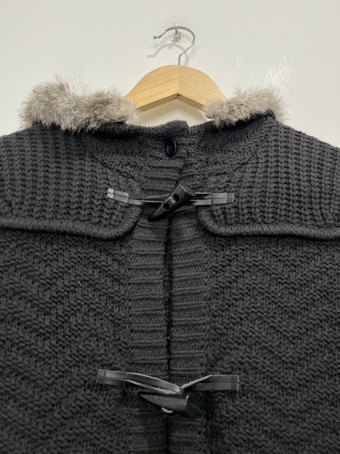 일본 빈티지 모리걸 떡볶이 니트 코트 상품이미지5