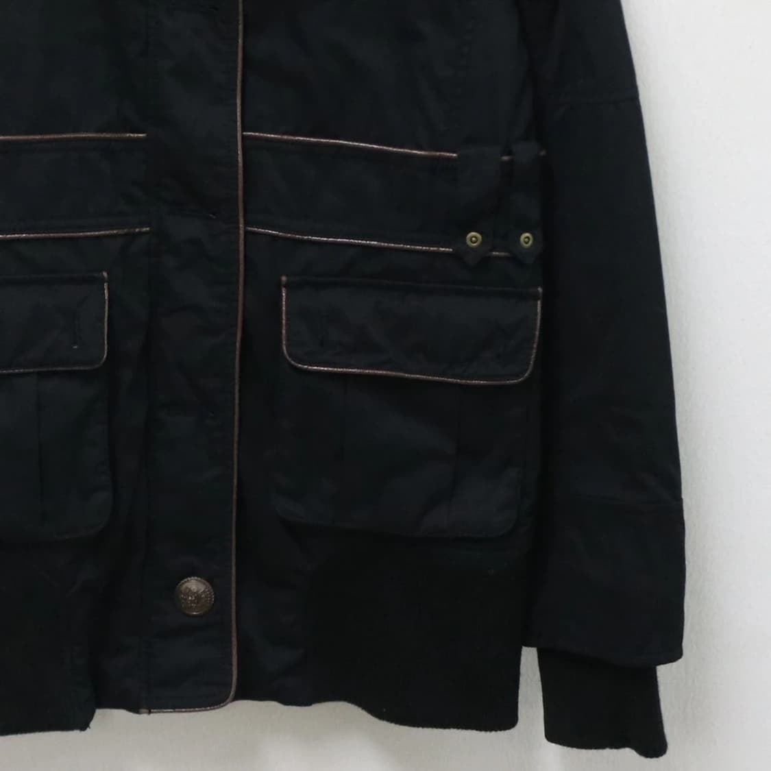 VENCE 하이넥 배색 라인 자켓 61465 상품이미지4