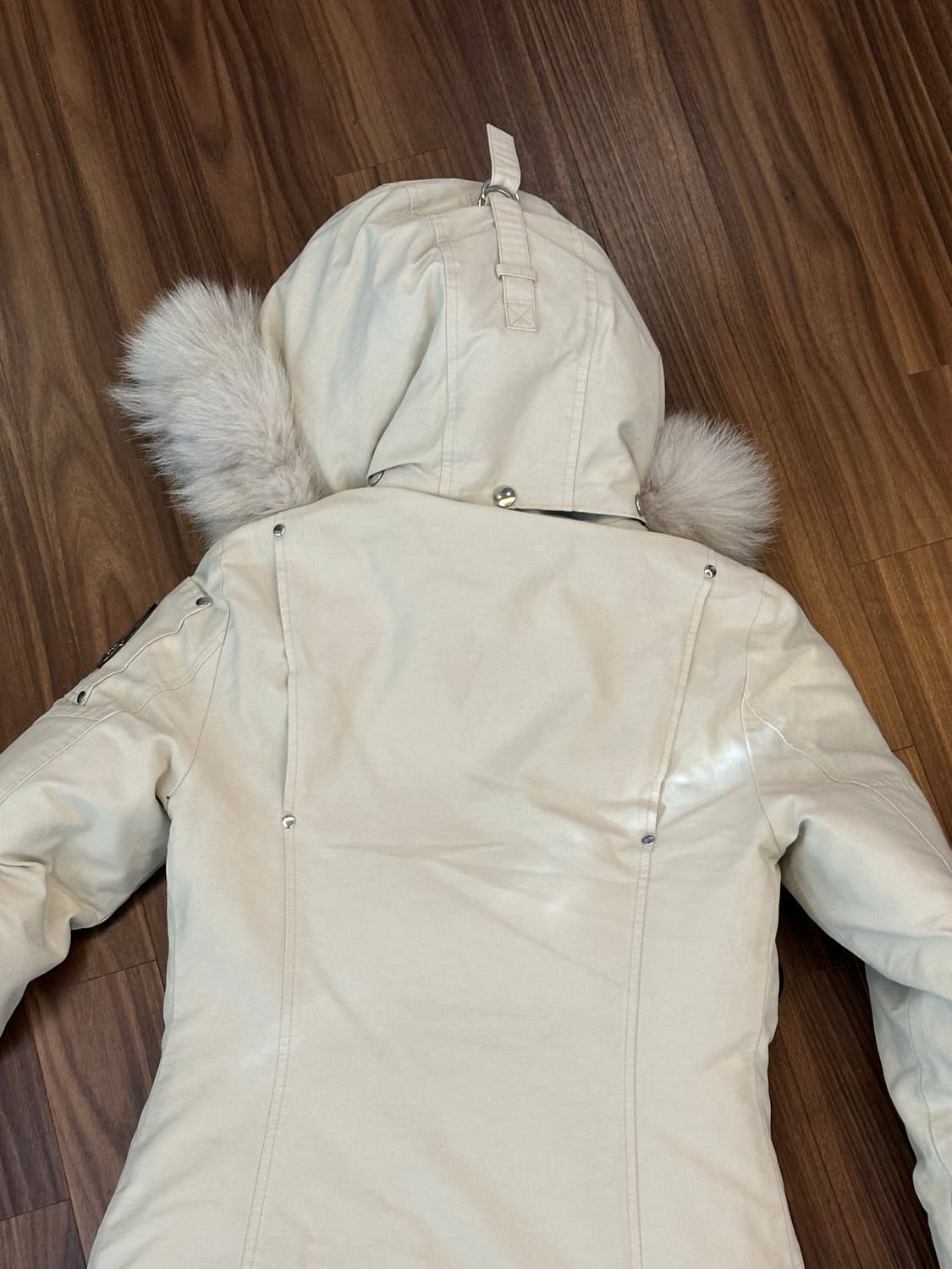 무스너클 스틸링 패딩 XS 크림화이트 상품이미지10