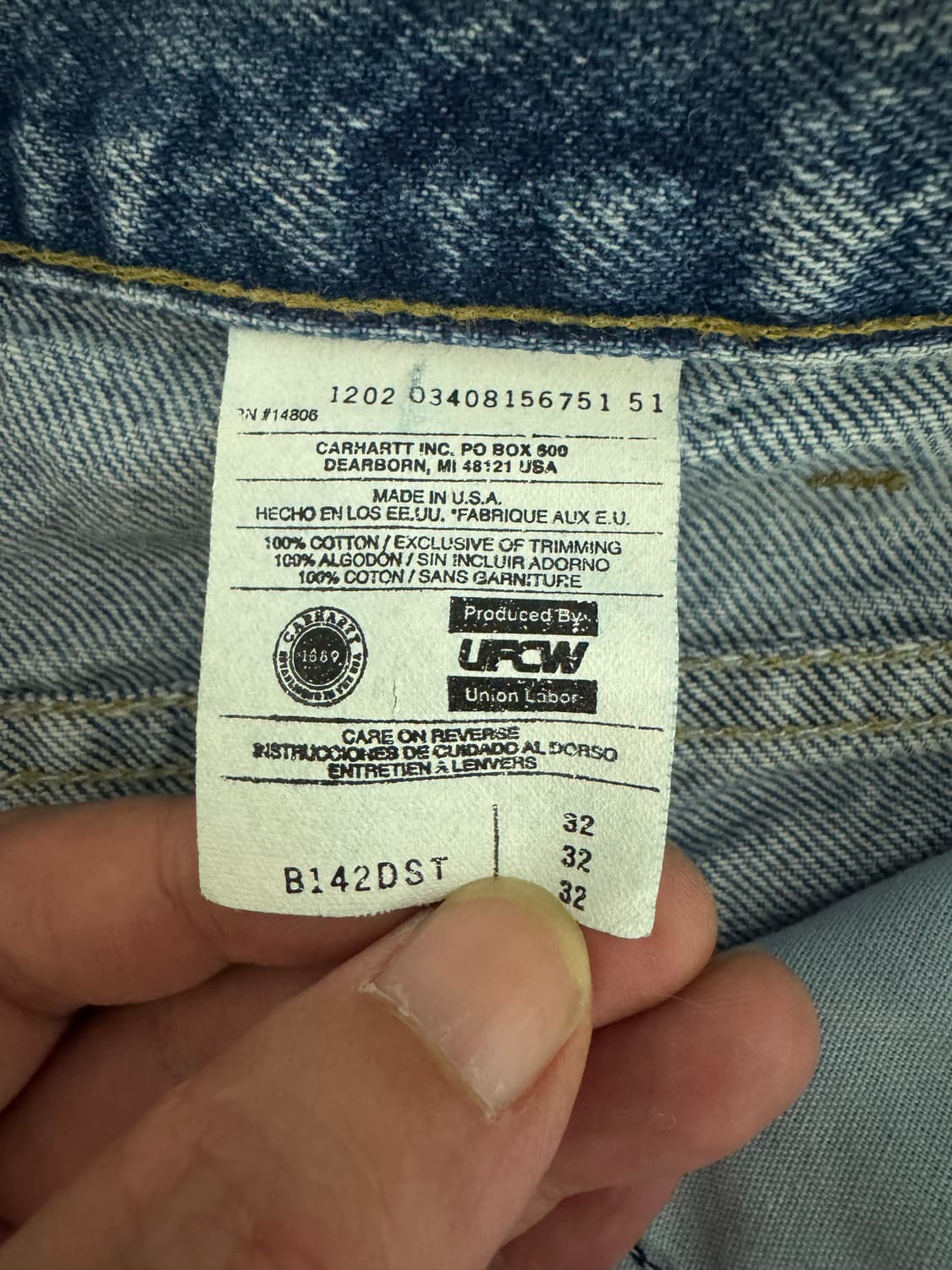빈티지 칼하트 carhartt B142 DST 쇼츠 반바지 상품이미지3