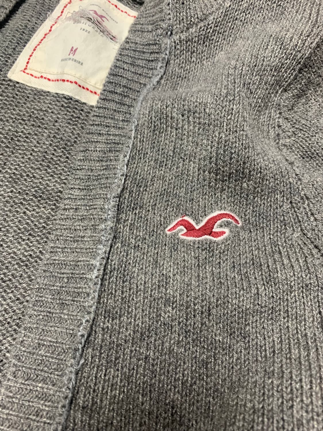 홀리스터 후드가디건 ,M,그레이 상품이미지8