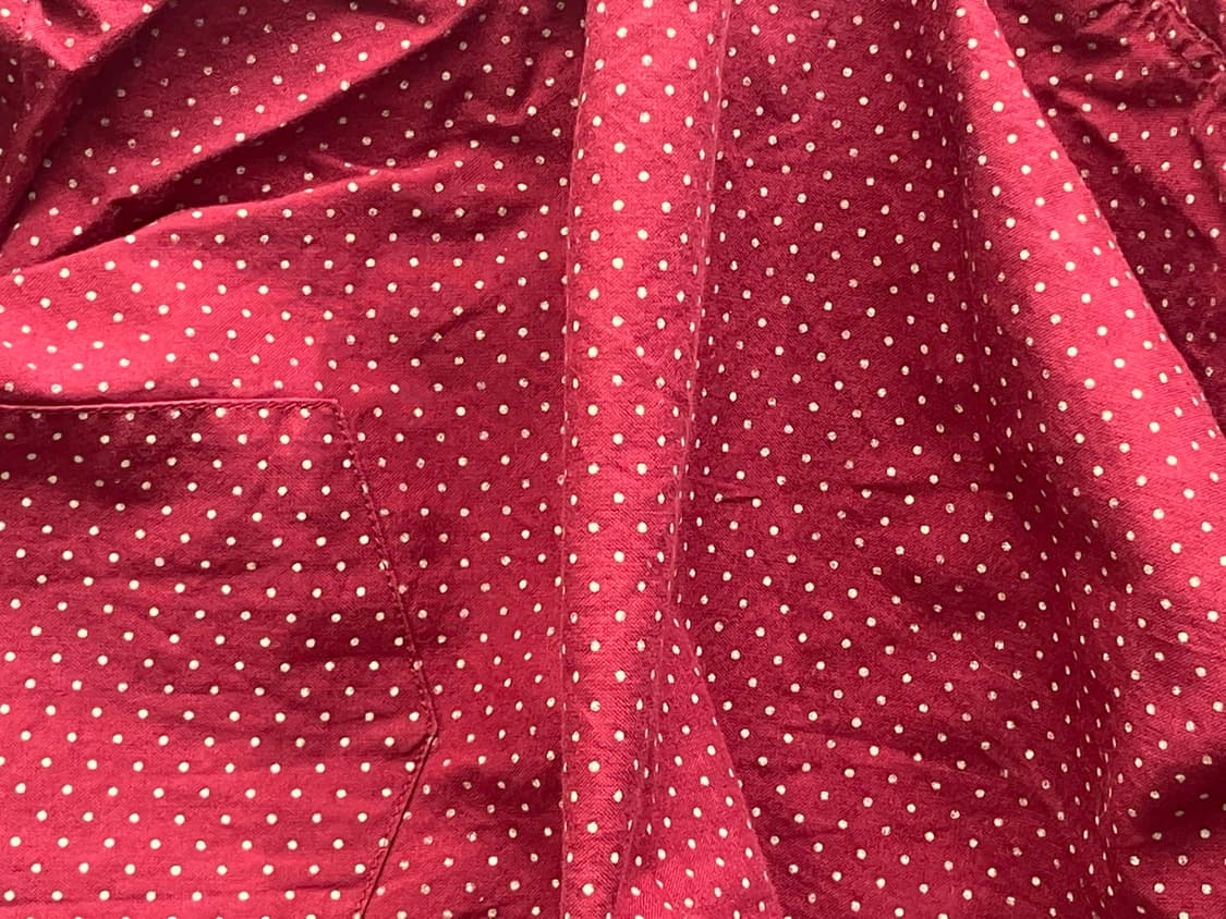 영국 빈티지 도트 반팔 셔츠  상품이미지5