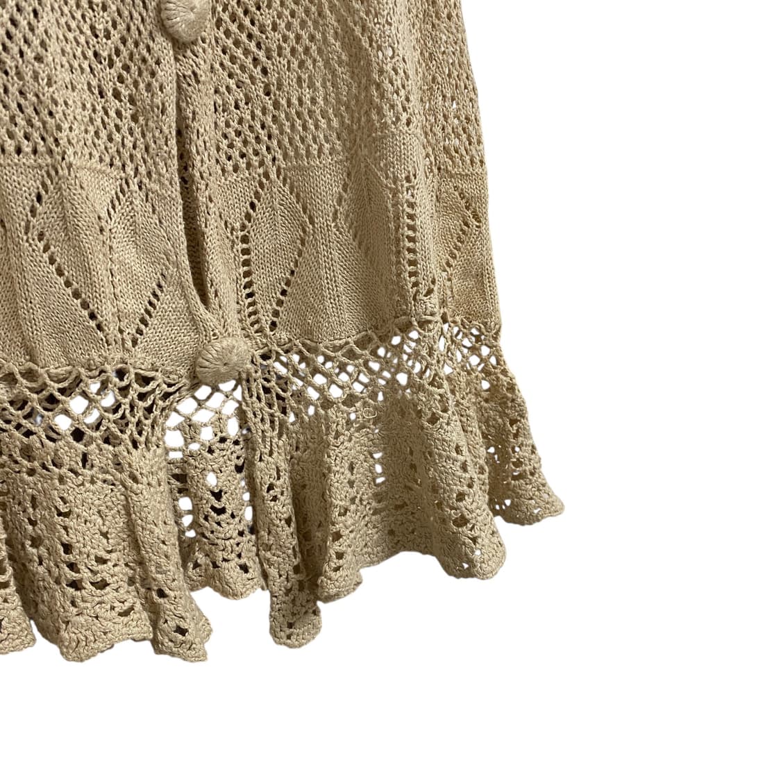 크로쉐 베이지 롱 가디건 상품이미지6