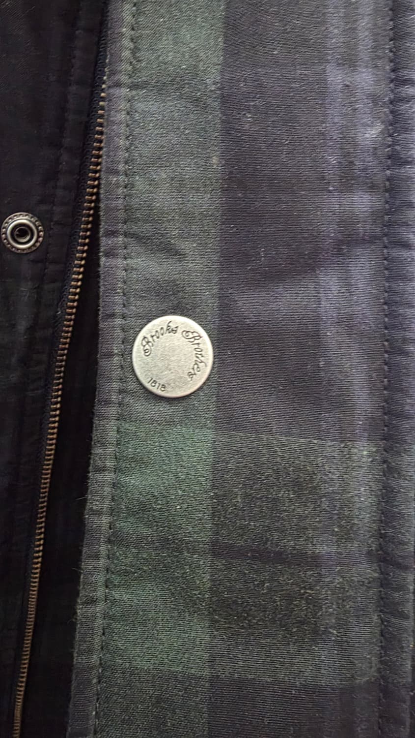 브룩스브라더스 블랙와치 왁스자켓 xxl 상품이미지2