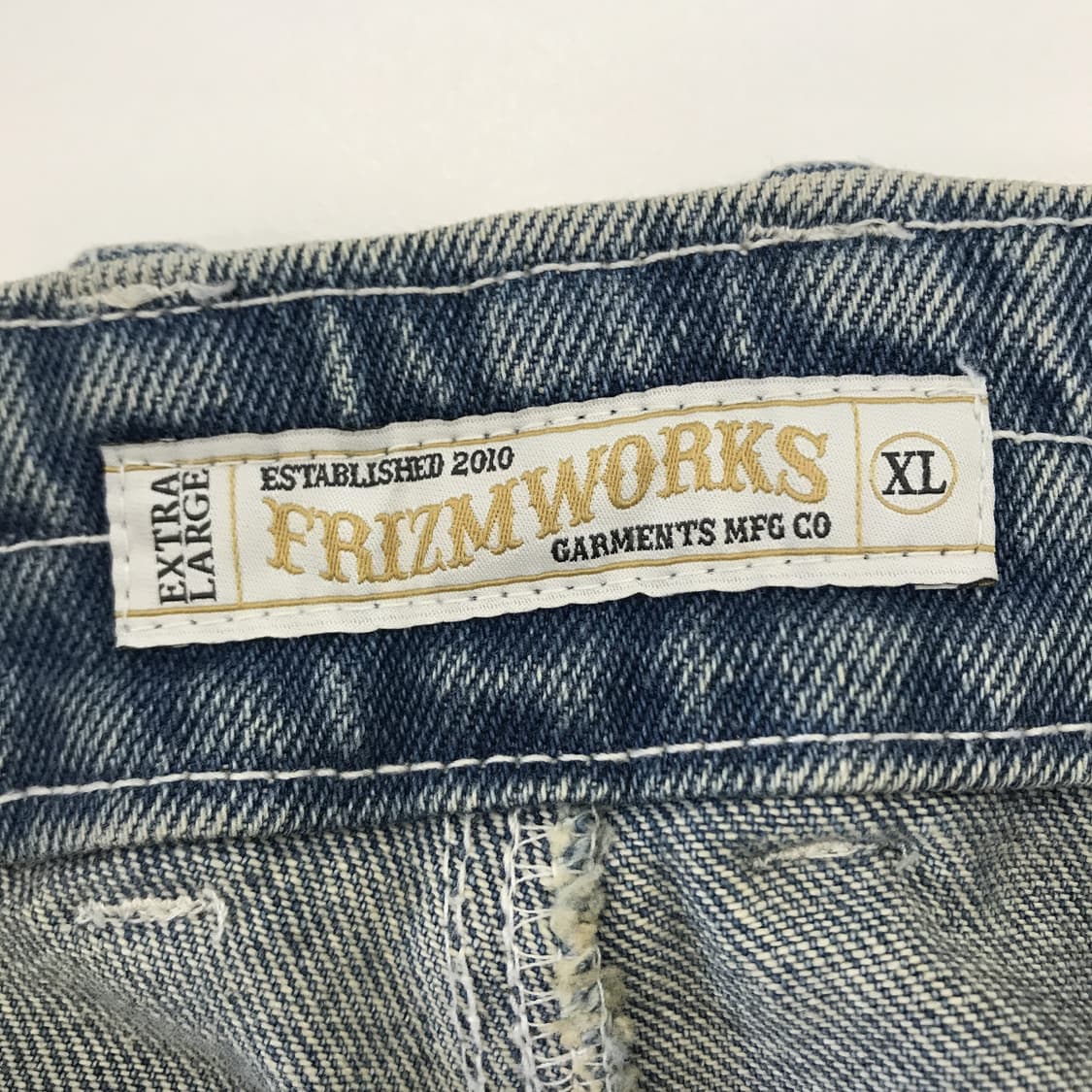 프리즘웍스 더블니 데님팬츠 [XL] 상품이미지4