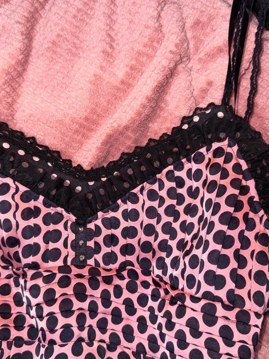 갸루 도트 땡땡이 원피스🍇💜 상품이미지3