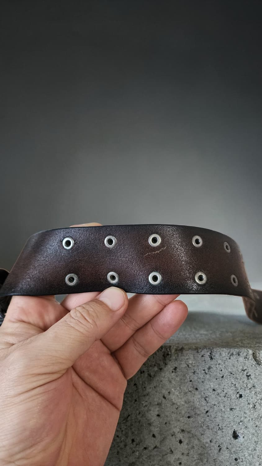 90s Calvin Klein Jeans 황동 버클 통가죽 벨트 상품이미지6