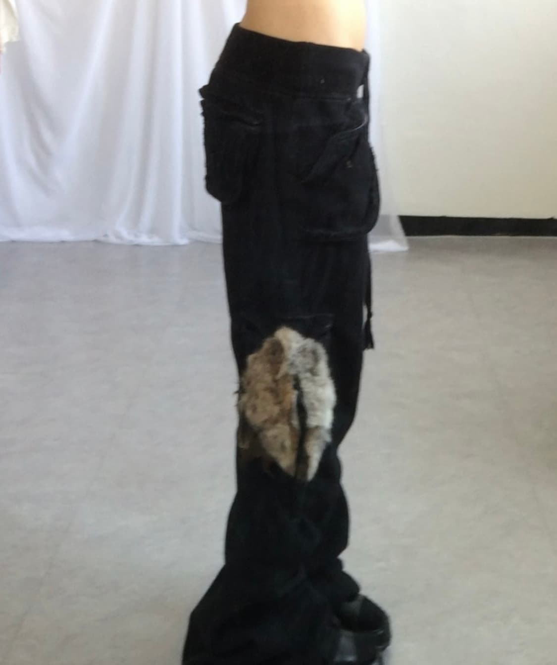 GOA flared feather cago pants 상품이미지2