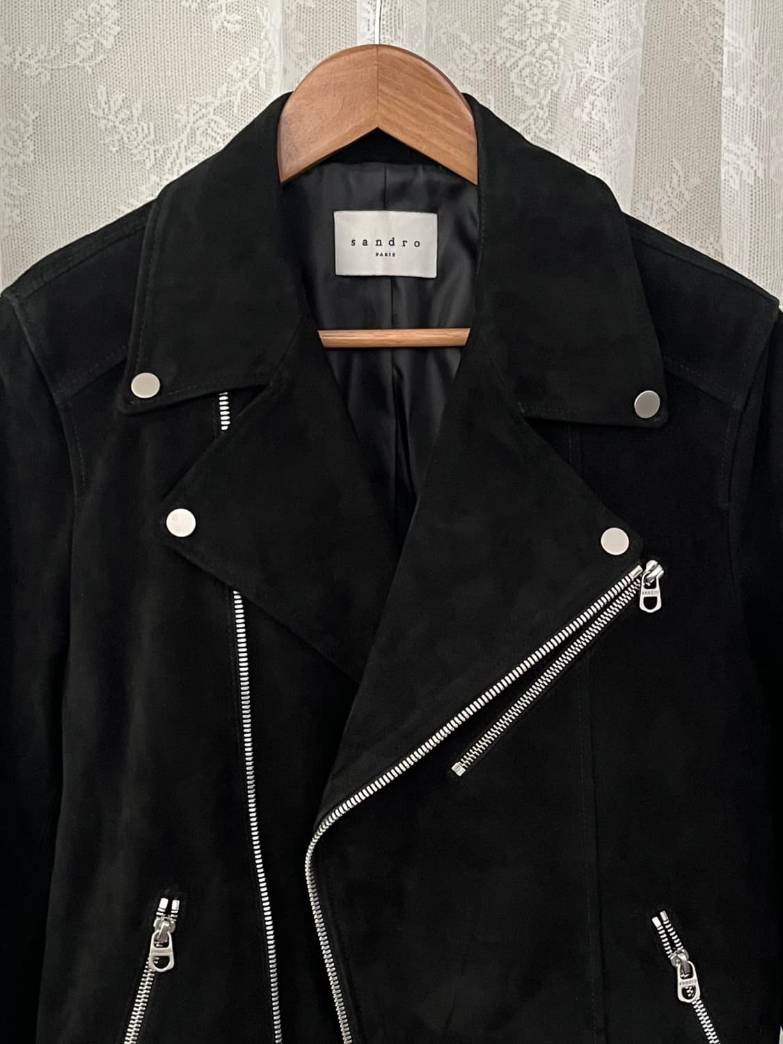 48) 산드로 옴므 고트스킨 스웨이드 라이더 자켓 상품이미지4