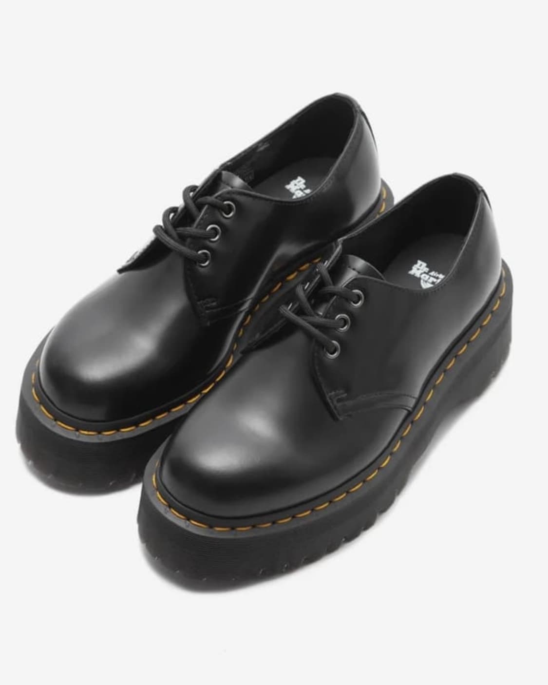 닥터마틴 1461 쿼드 블랙 폴리시드 스무스 상품이미지1