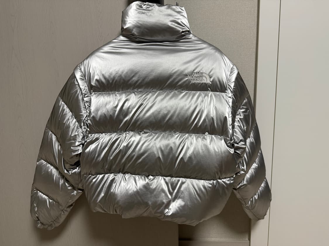 노스페이스 패딩 화이트라벨 글로시 다운자켓 실버 상품이미지8