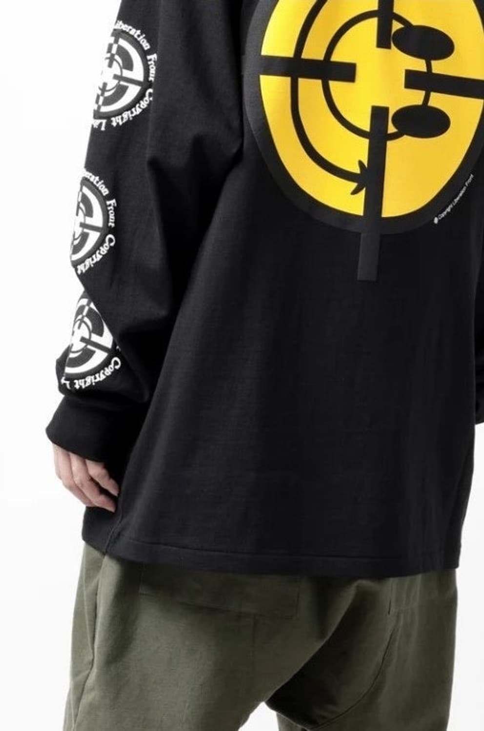 @새상품@ 레디메이드 스마일 타겟 긴팔 티셔츠 블랙  상품이미지3