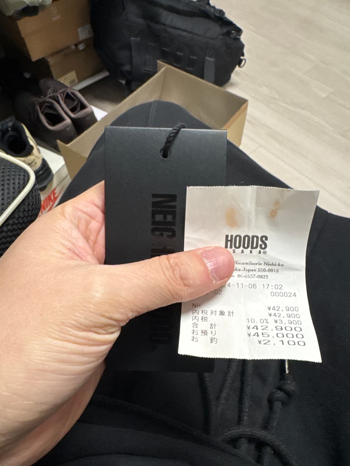 네이버후드 패딩 베스트 다크 그레이 xl 105 상품이미지10