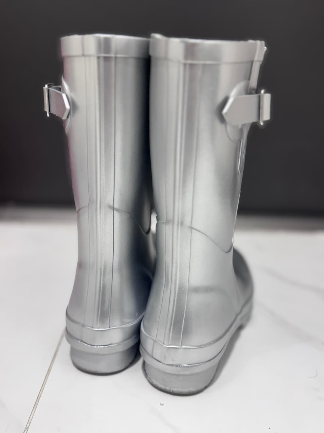 락피쉬 웨더웨어오리지널 숏 레인부츠 실버 상품이미지3