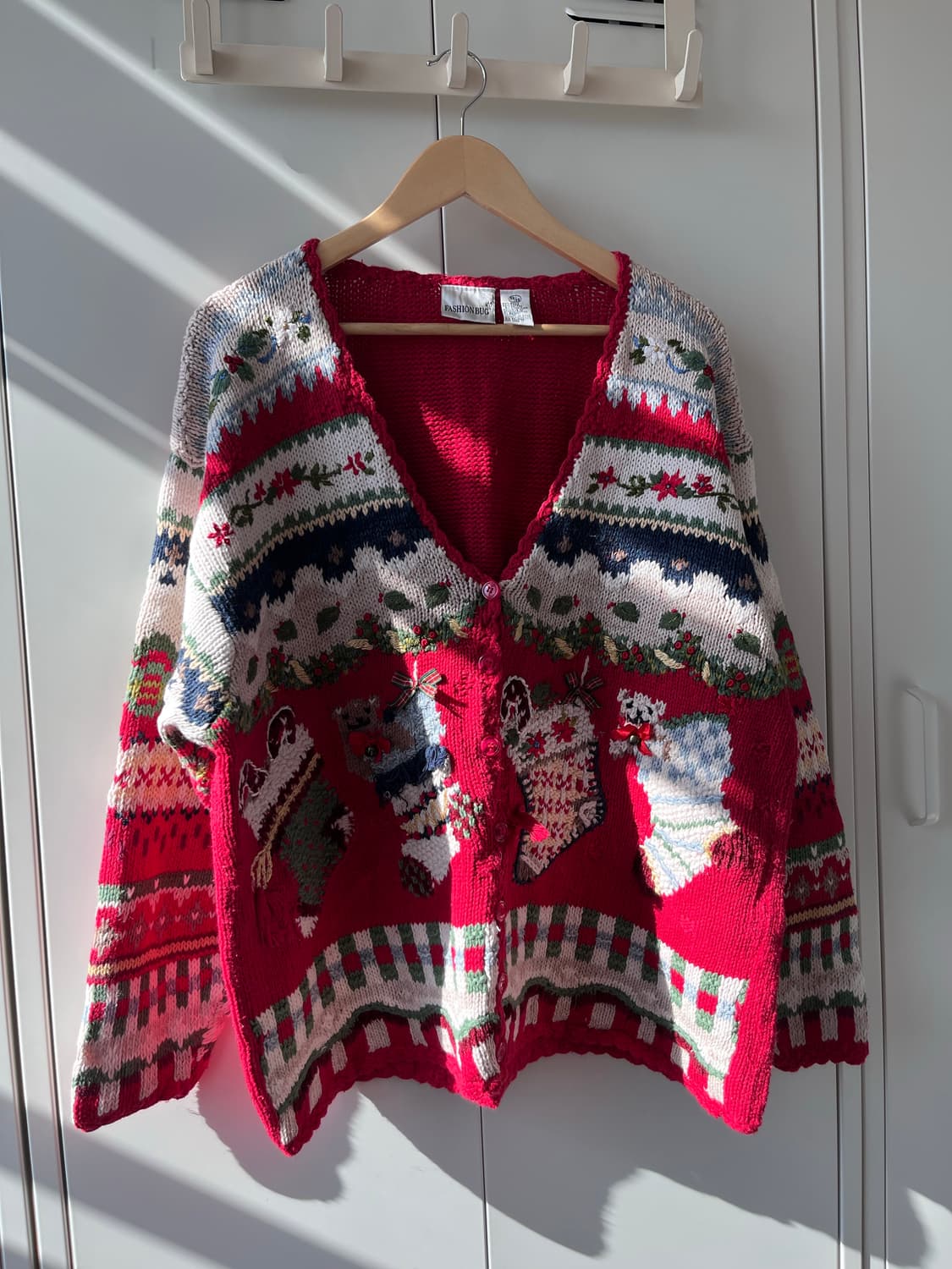 Fashion bug 크리스마스 양말 핸드메이드 니트 가디건  상품이미지6