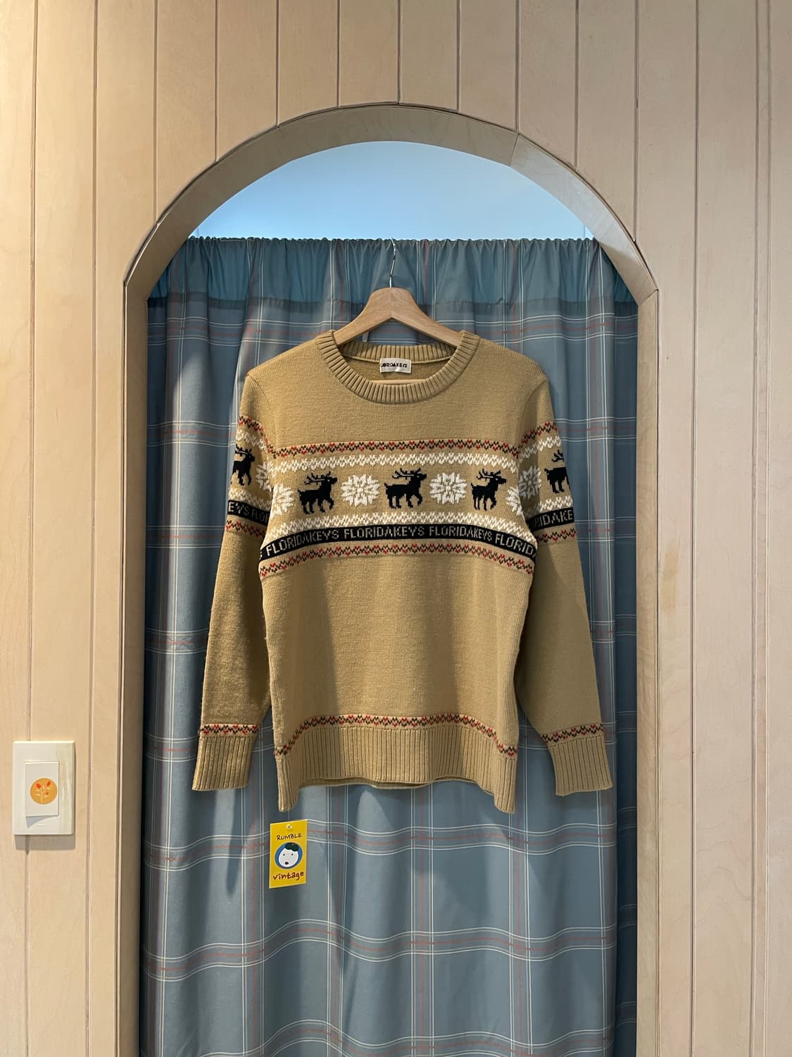 일본빈티지 모리노르딕 니트 상품이미지2