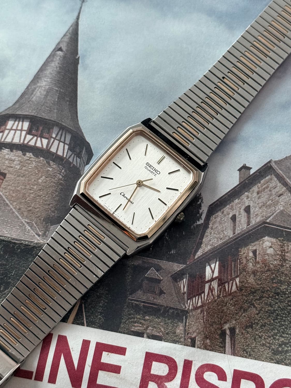 세이코 Seiko 쿼츠 스퀘어 크로노스 콤비 상품이미지1