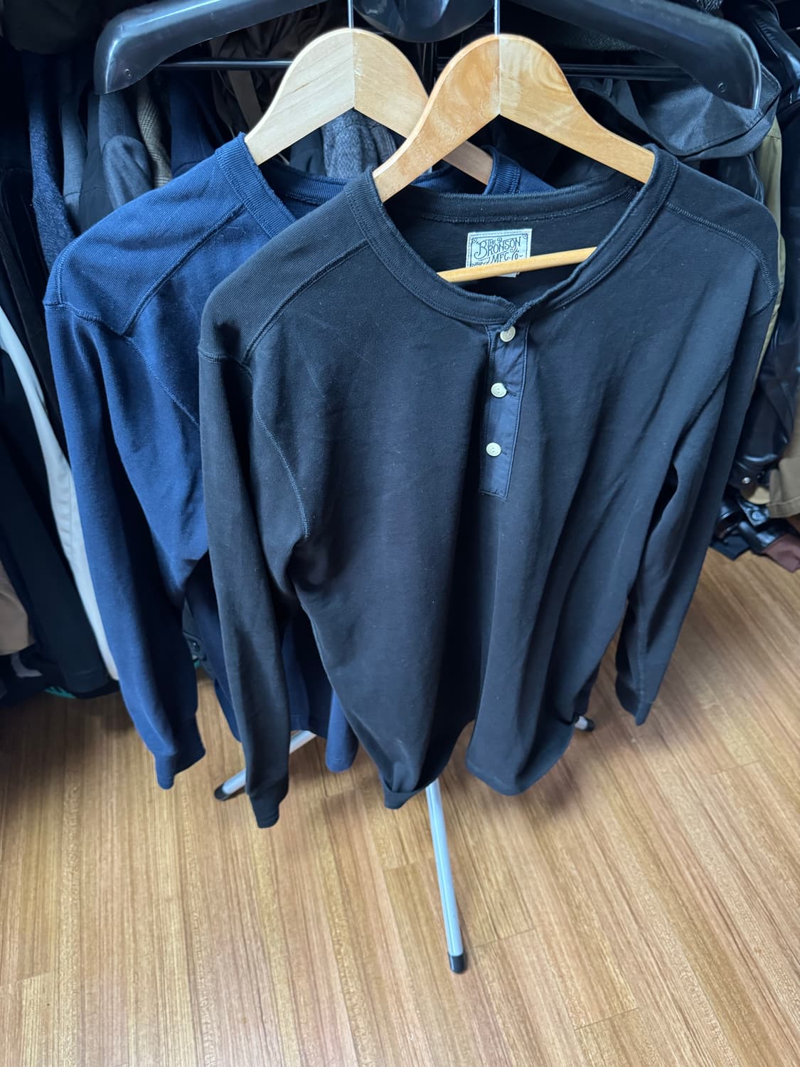 브론슨 헨리넥 긴팔 XL 네이비, 상품이미지1