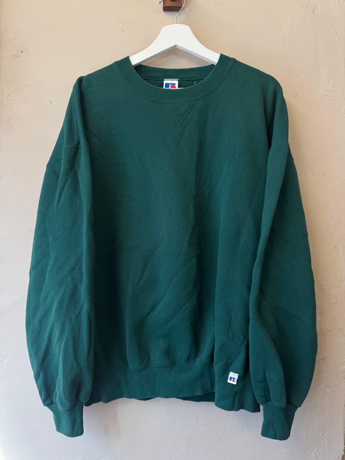 90s usa 러셀 플레인 스웻 그린 xl 상품이미지1