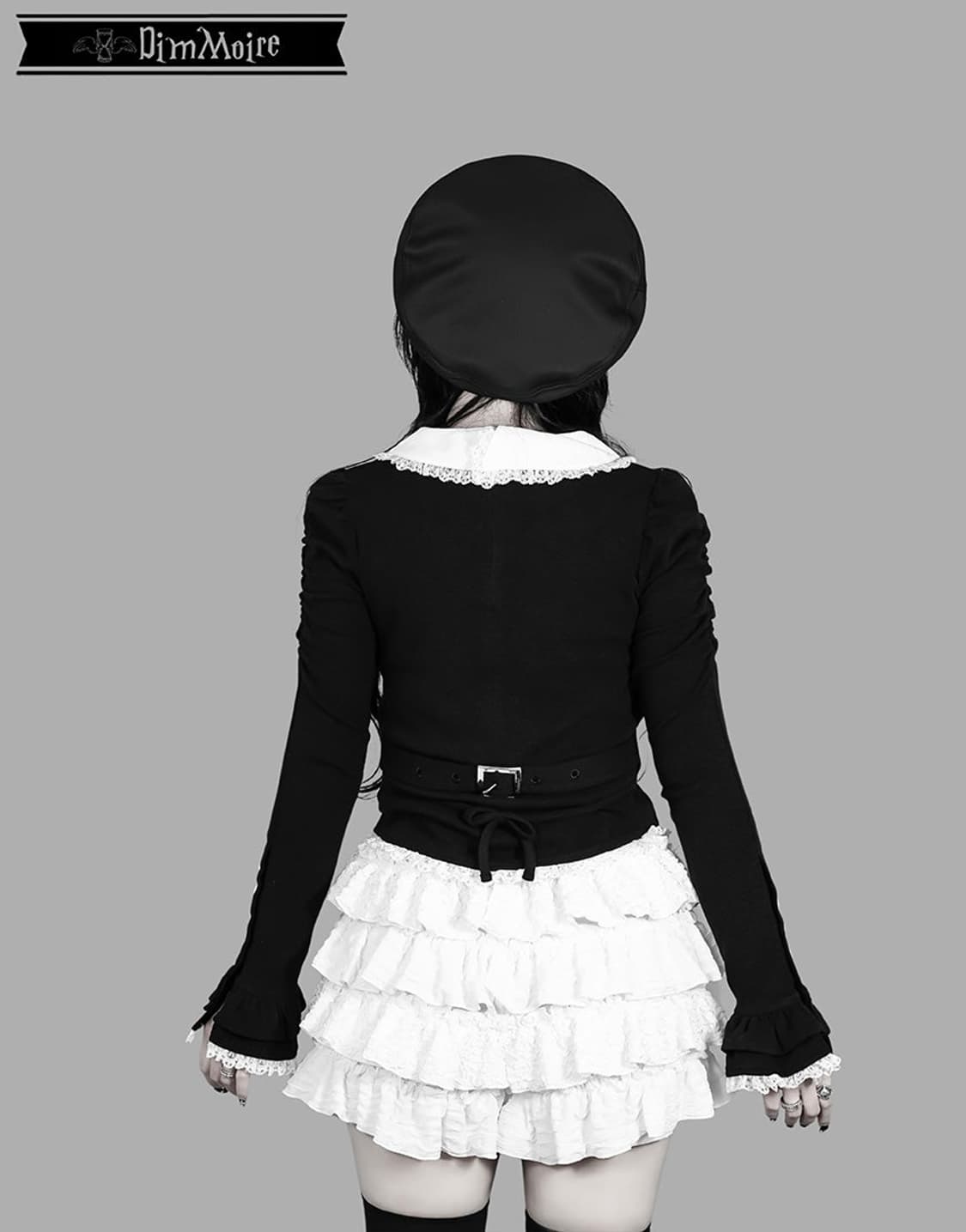 Dimmoire 블랙 오죠사마 오데카케 탑 딤모아르 양지뢰 지뢰계 섭컬 상품이미지5