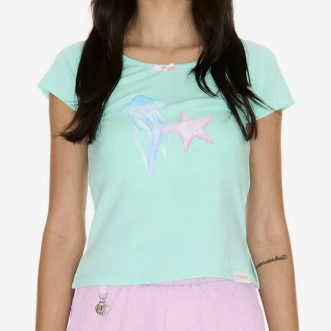 setsetset 쎄쎄쎄 젤리 스타 티셔츠 민트 상품이미지2
