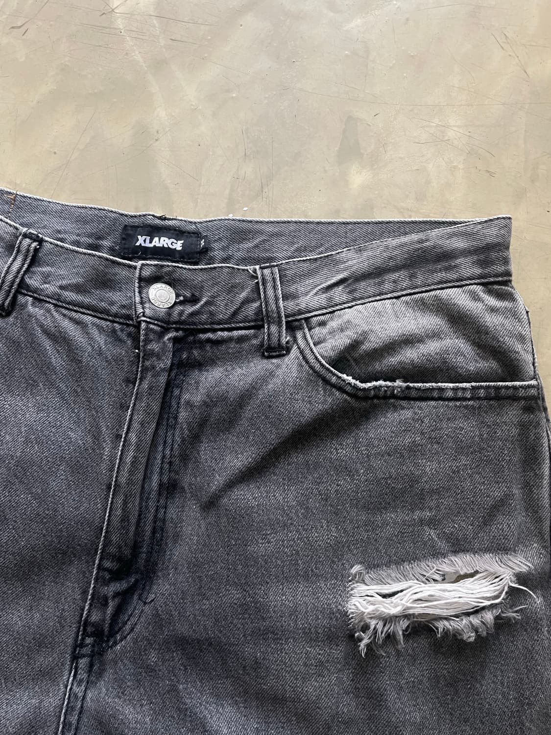 XLARGE 엑스라지 블랙 데님팬츠 36 상품이미지4