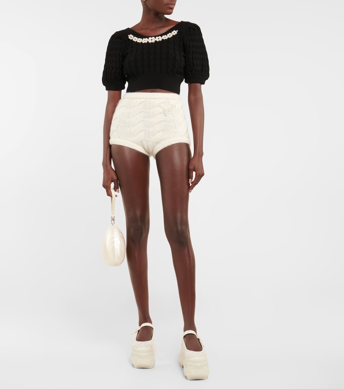 시몬 로샤 펄 케이블 스웨터 상품이미지6