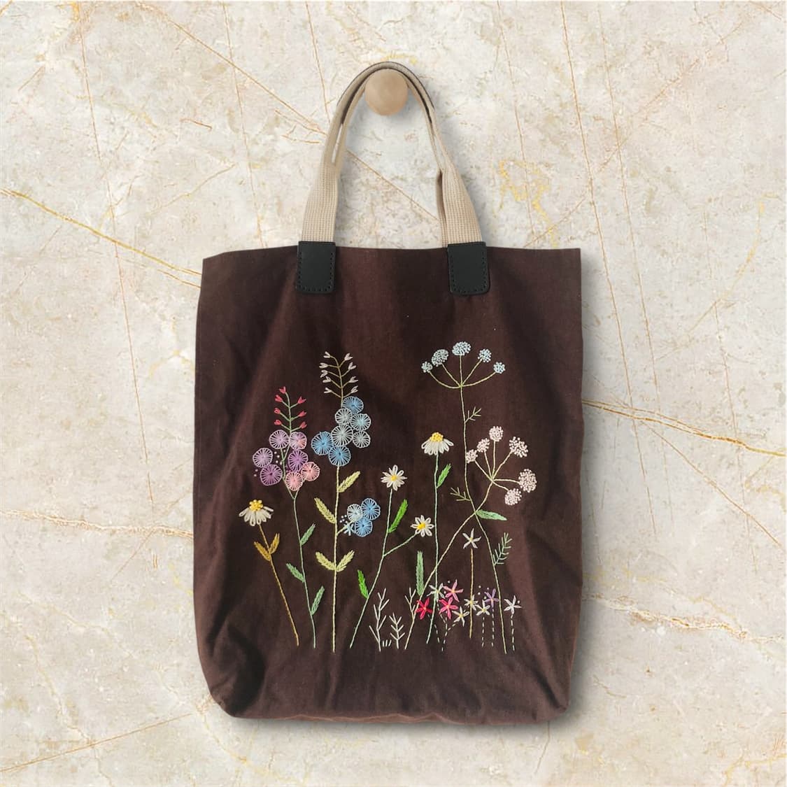 🌿 린넨 프랑스 자수 핸드메이드 토트백 상품이미지2