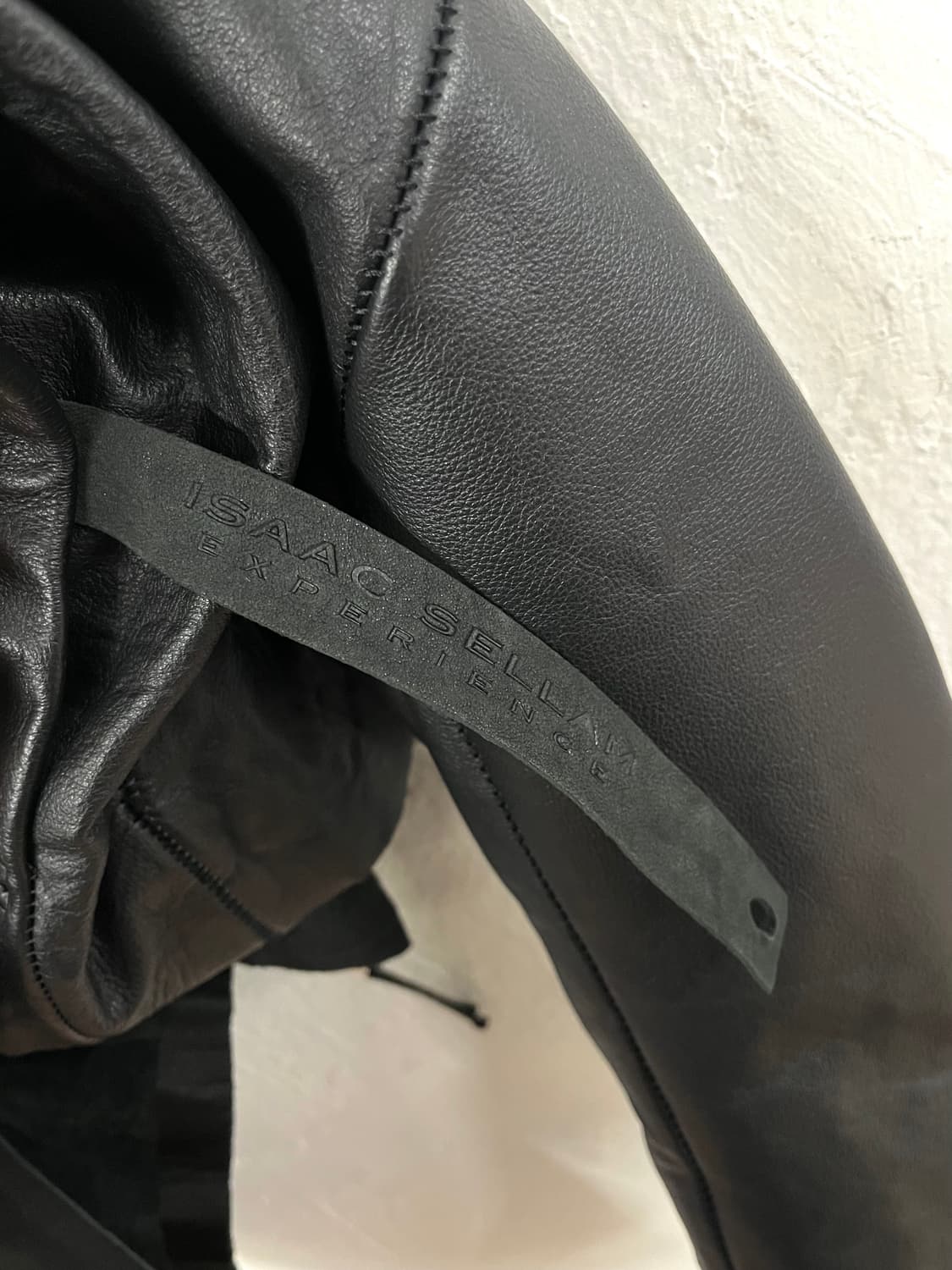 ISAAC SELLAM 아이작 세럼 스테이플러 카프스킨 레더자켓 상품이미지7