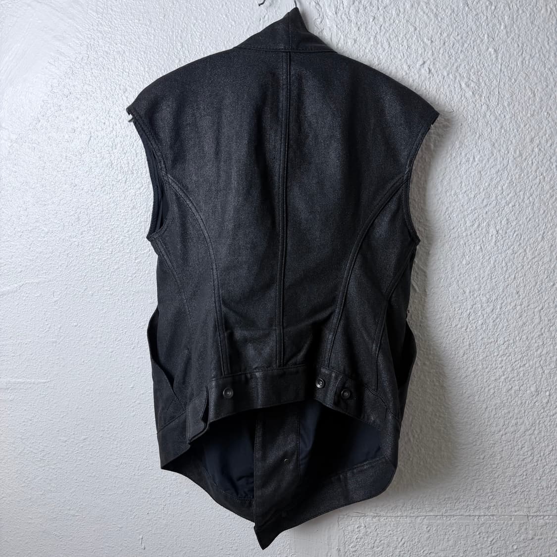 RICK OWENS DRKSHDW Black Coated Vest 상품이미지5