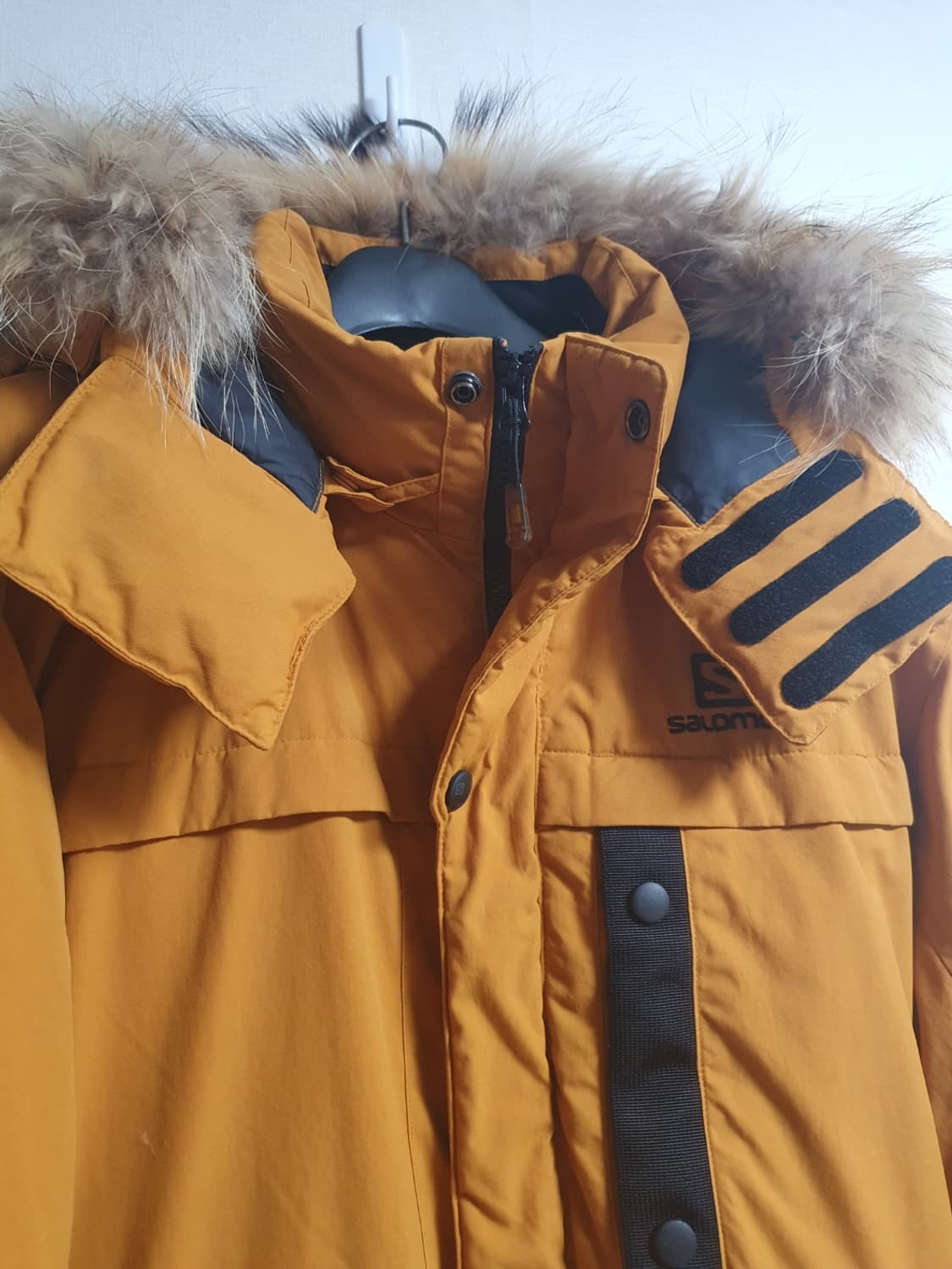 택포 살로몬 패딩 프라임 덕다운자켓 라쿤퍼 105 상품이미지5