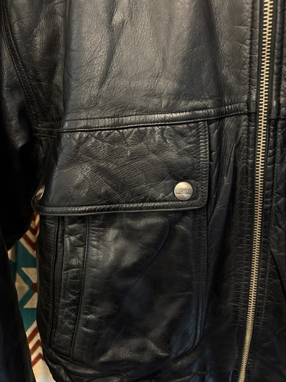 미치코 코시노 런던 레더자켓 상품이미지5