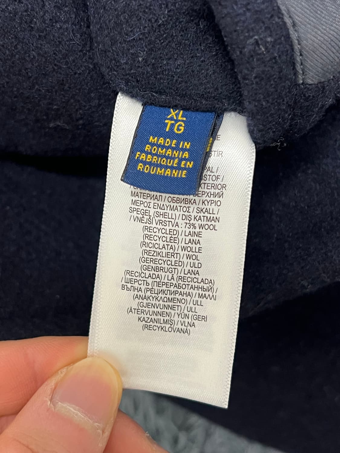 폴로랄프로렌 네이비 코트 XL 상품이미지6