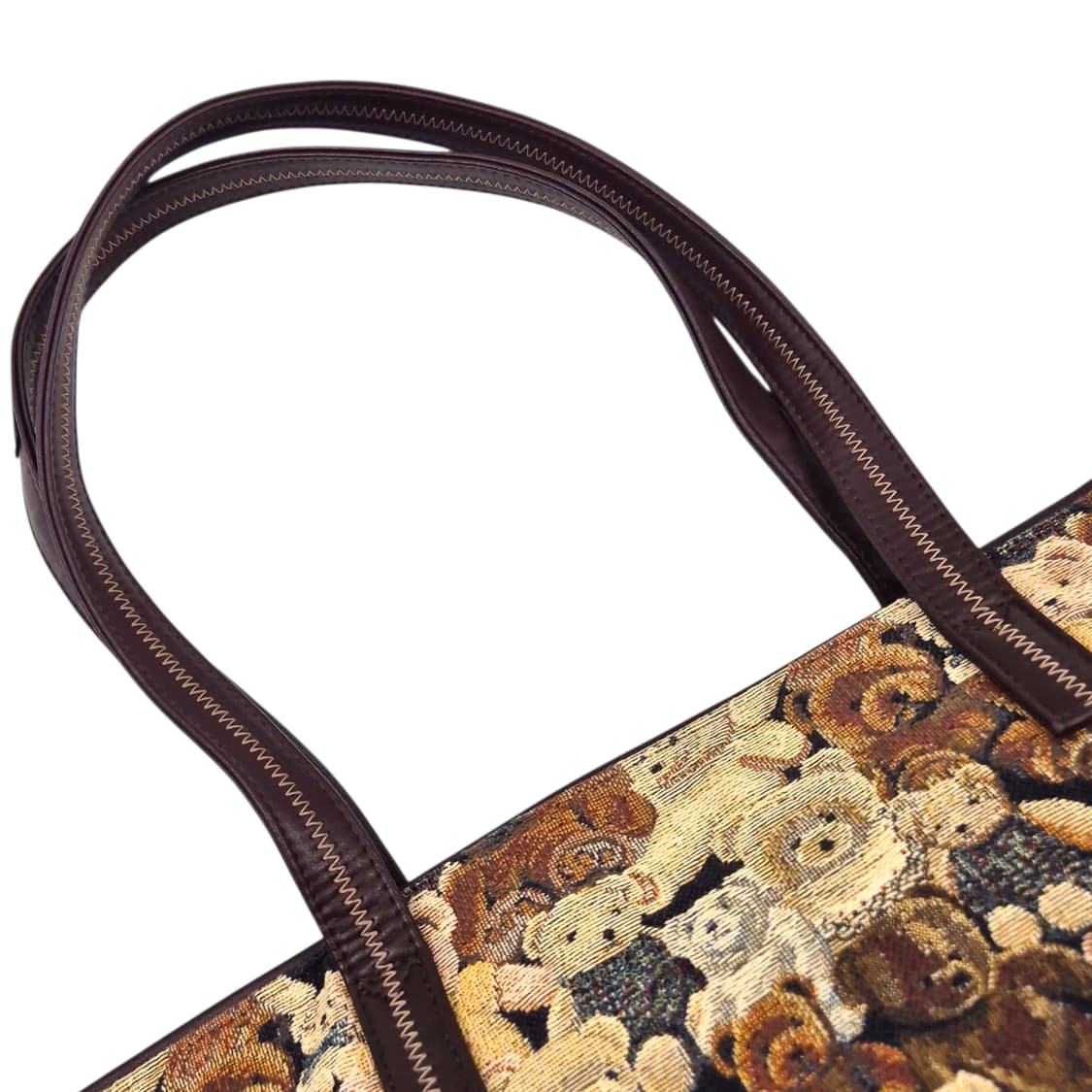 90s 야마토야 테디베어 고블랭 엔틱 쇼퍼백 상품이미지3