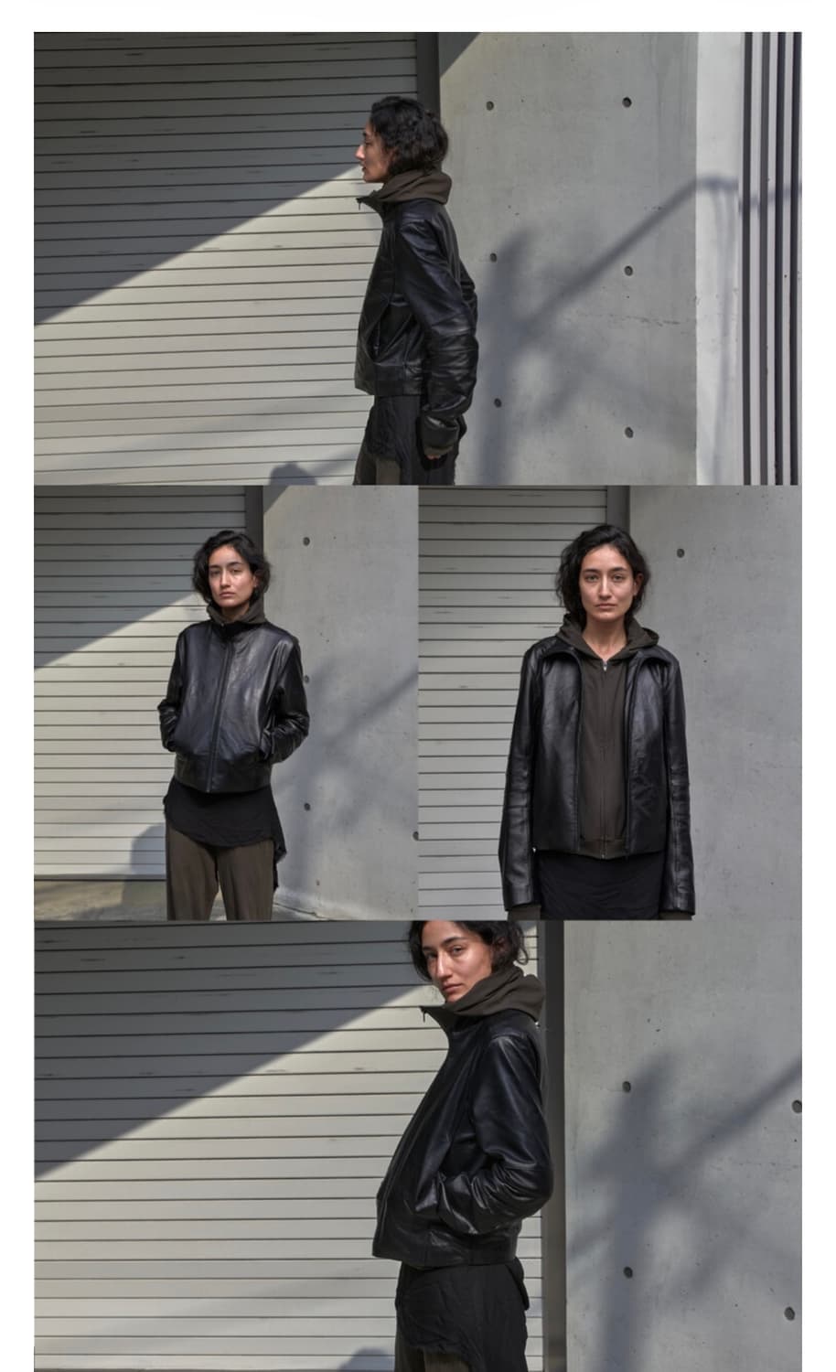 Mudule appendix leather jacket 블랙 3사이즈 상품이미지2