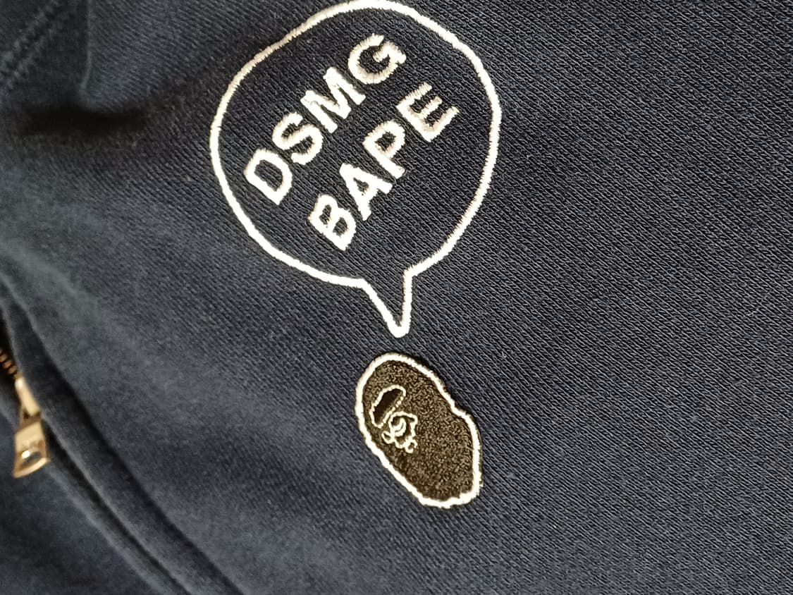 Bape×dsmg 베이프 도버스트리트 마켓 긴자 후드 집업 s 상품이미지3