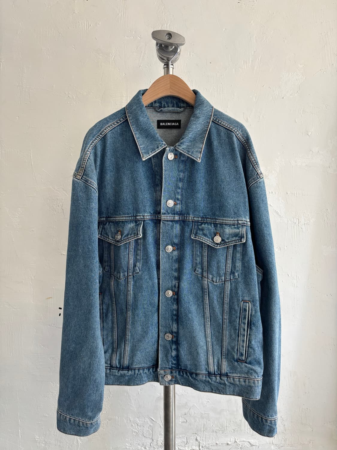 Balenciaga 발렌시아가 백로고 데님 자켓 상품이미지1