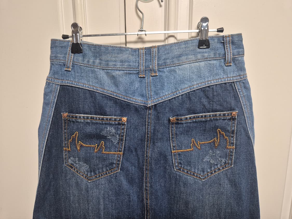 럭키슈에뜨 데님 롱 스커트 치마 38 상품이미지5