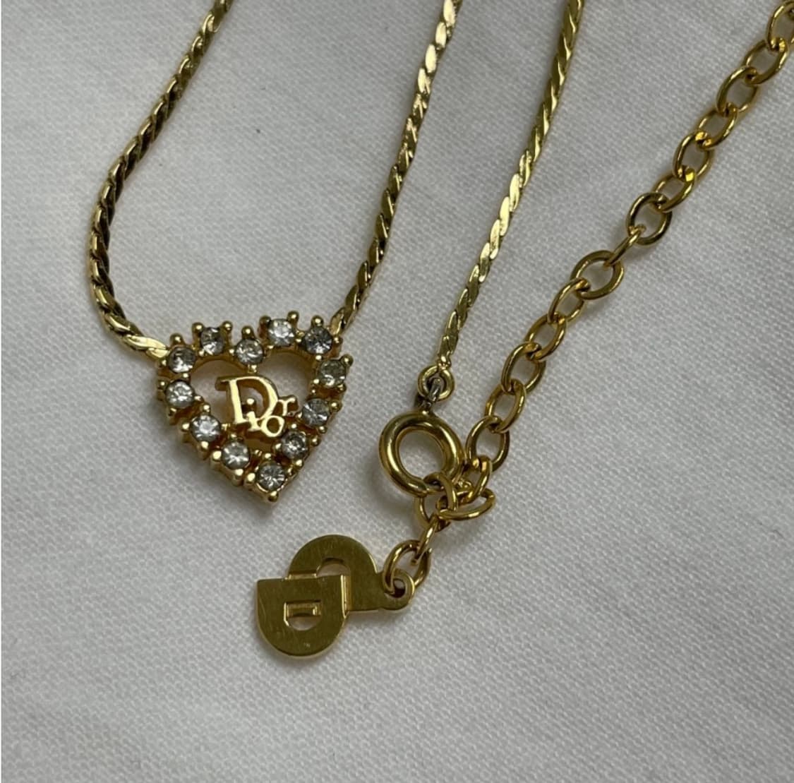 정품] 디올 하트큐빅목걸이 상품이미지1