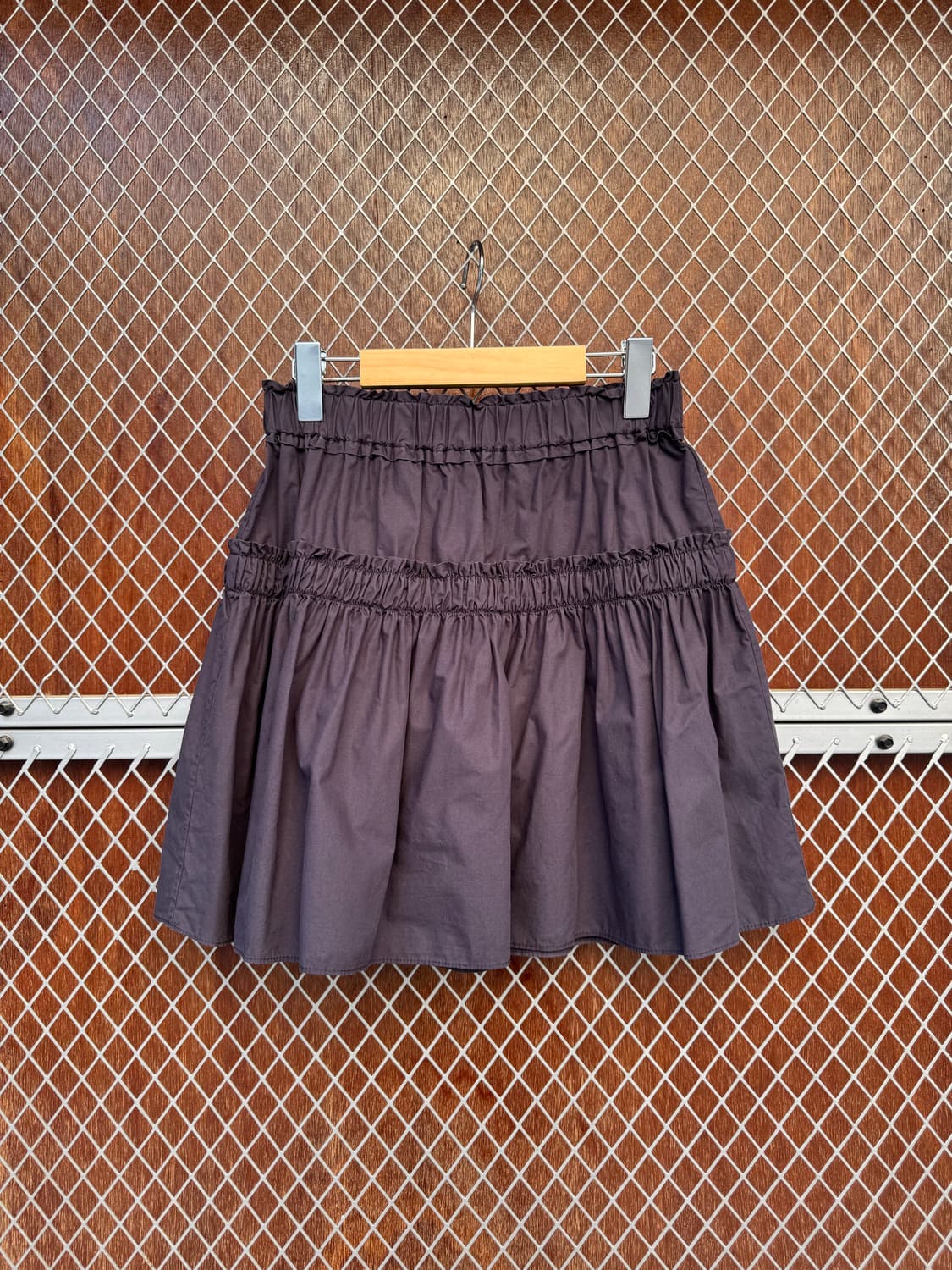 한섬 톰그레이하운드 셔링 캉캉 차콜 레이어드 미니 스커트 M 상품이미지2