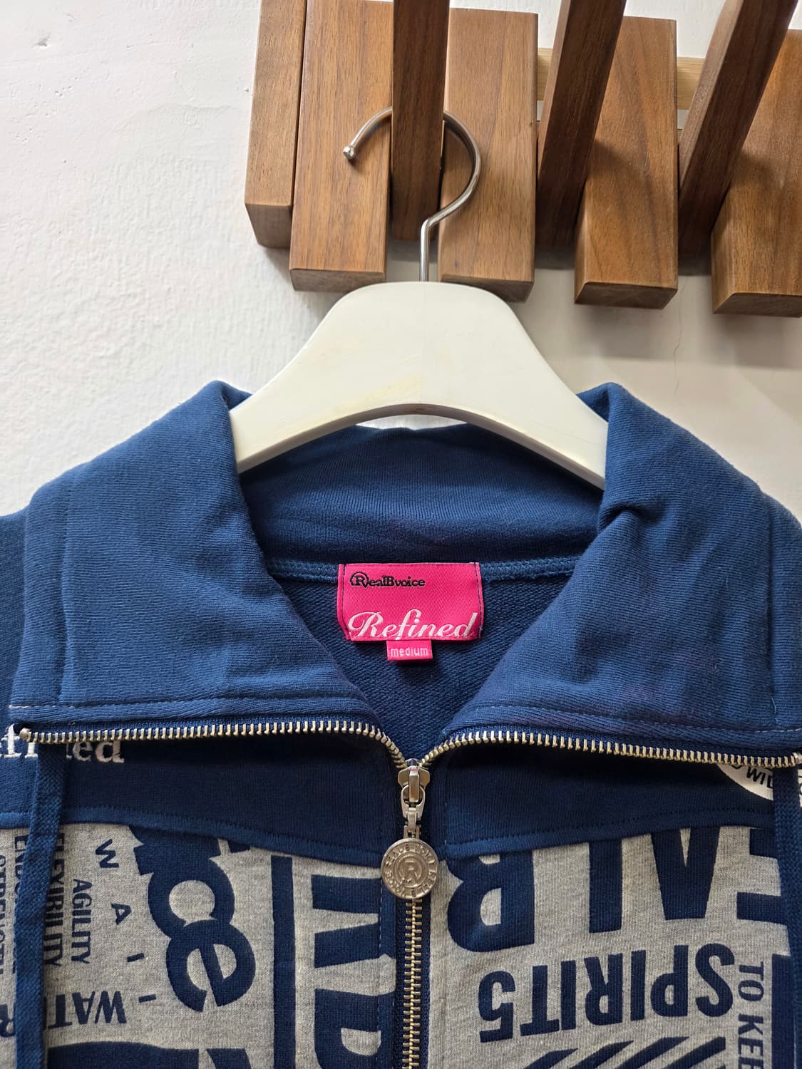 일본빈티지 Refined 상하의 세트 폰트패턴 상품이미지2