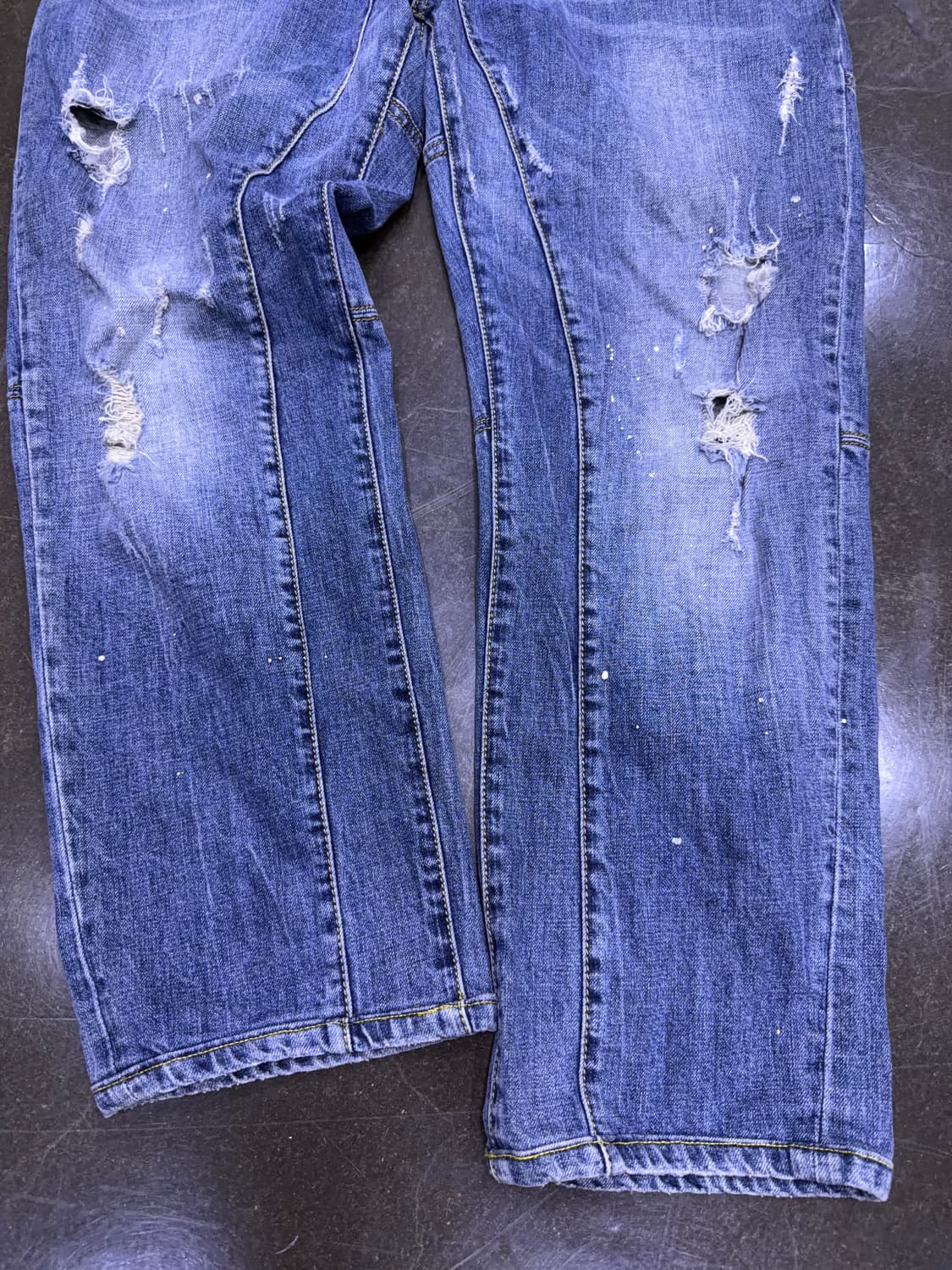디스퀘어드2 빈티지 디스트로이드 데미지 바이커진 데님팬츠 38 상품이미지7