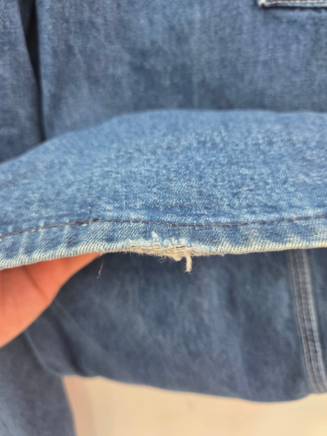 30 00S 칼하트 오리지널 워크웨어 오버롤 데님 멜빵바지 팬츠더블니 상품이미지6