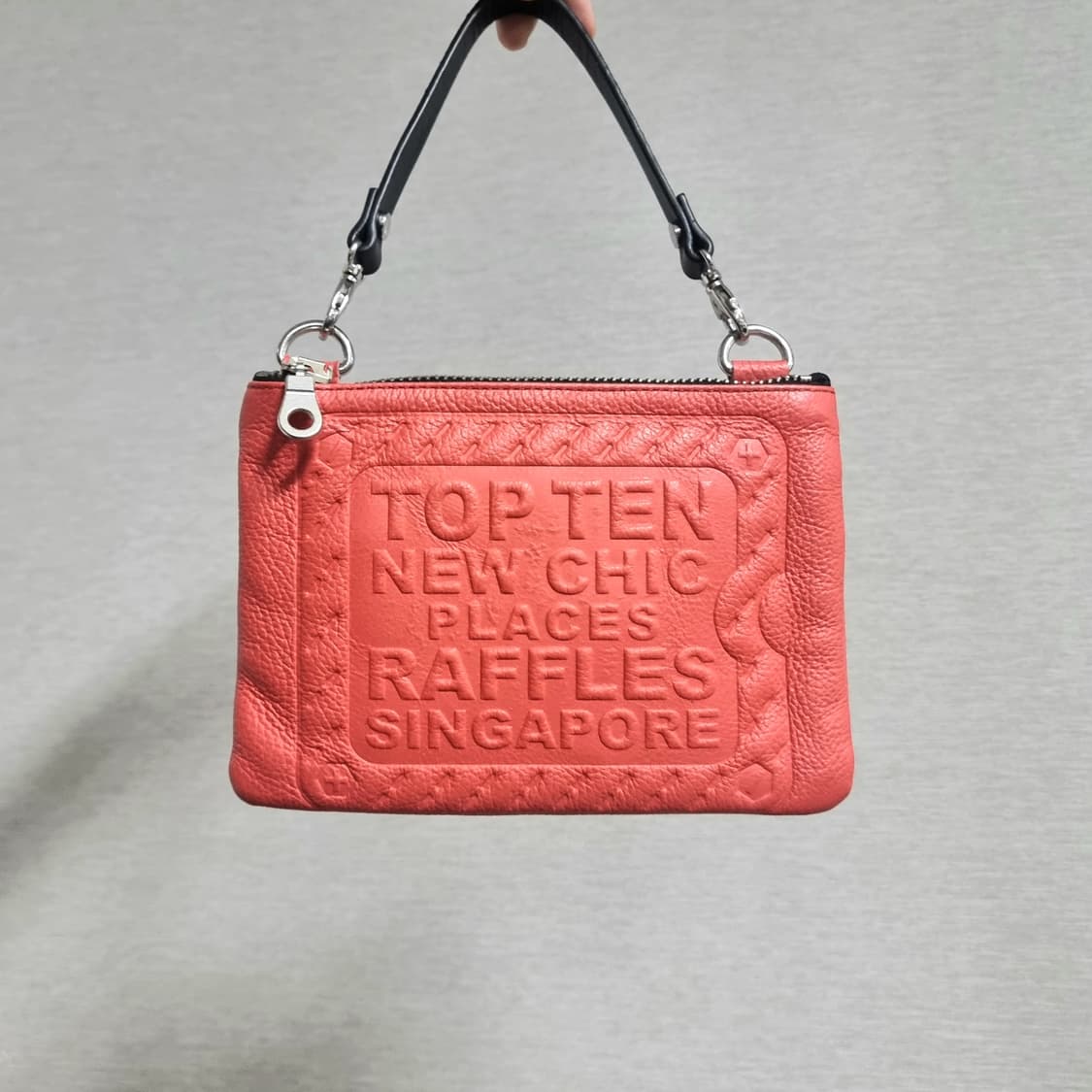 Barbara Rihl PARIS 싱가폴래플스호텔 소가죽 미니백 클러치백 상품이미지1