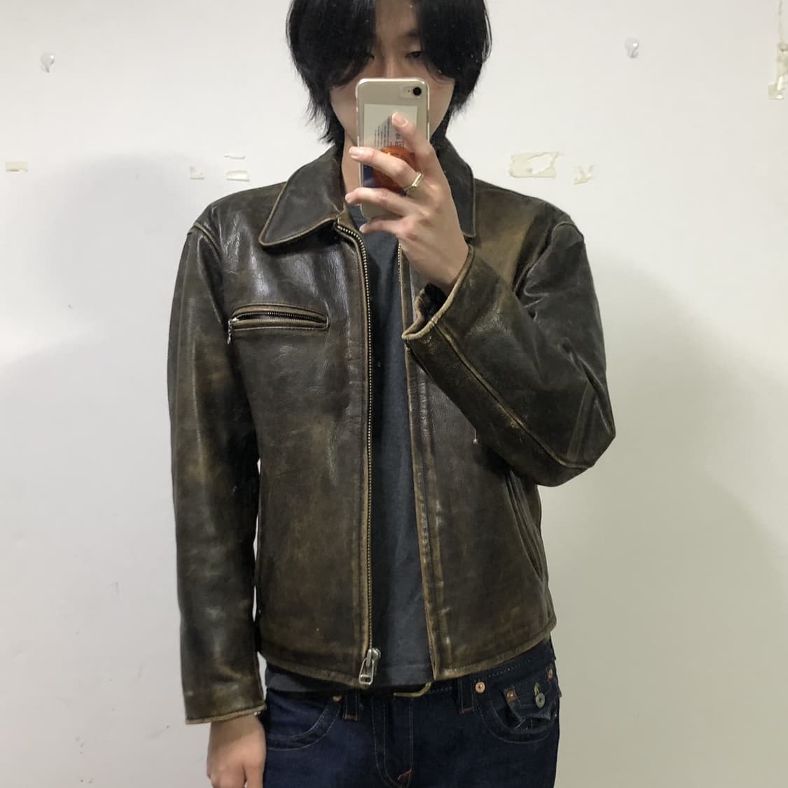 R.B.C 레더 봄버자켓  상품이미지3