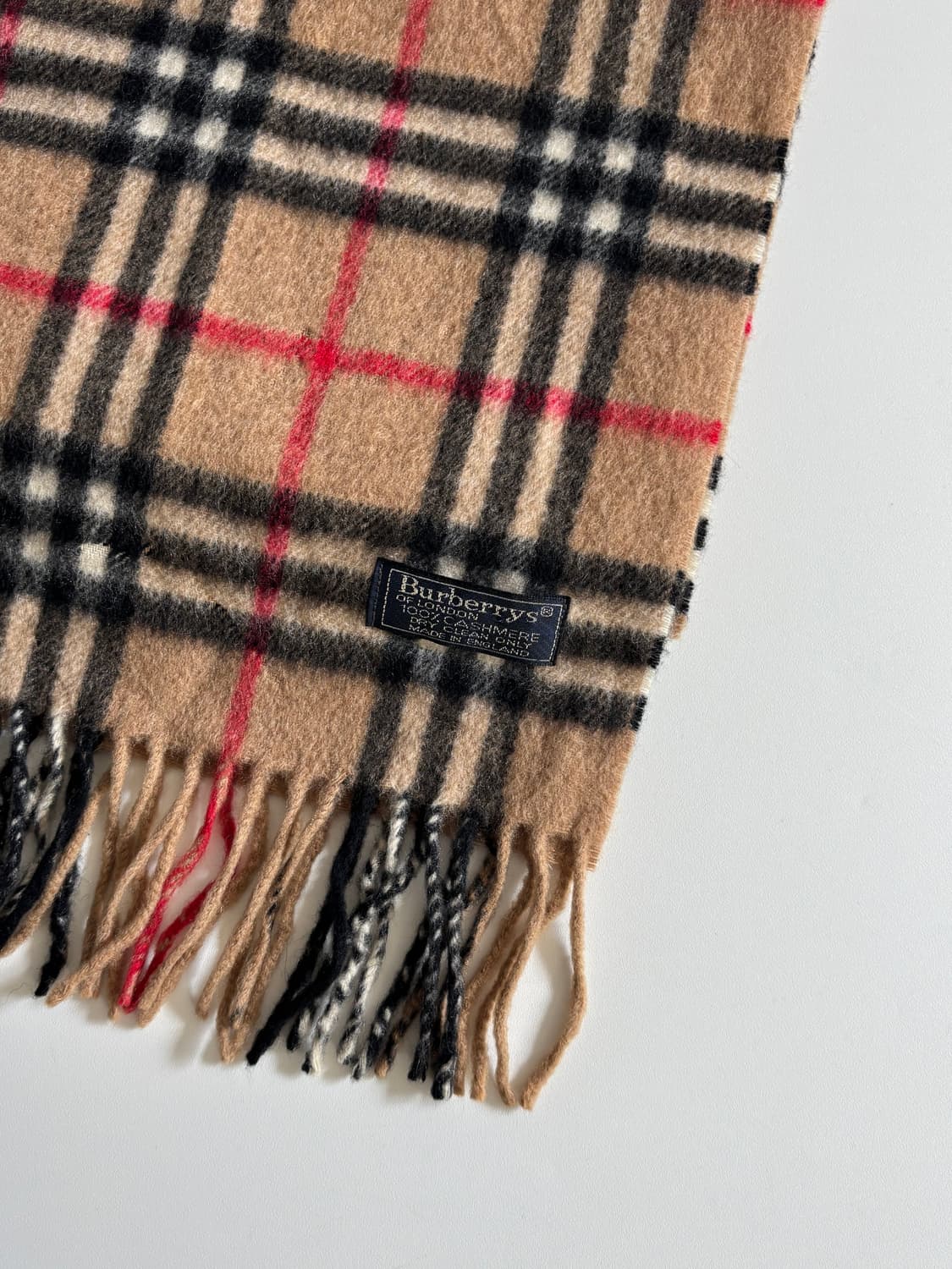Burberrys 버버리 캐시미어  베이지컬러 노바체크 머플러 ​ 상품이미지5